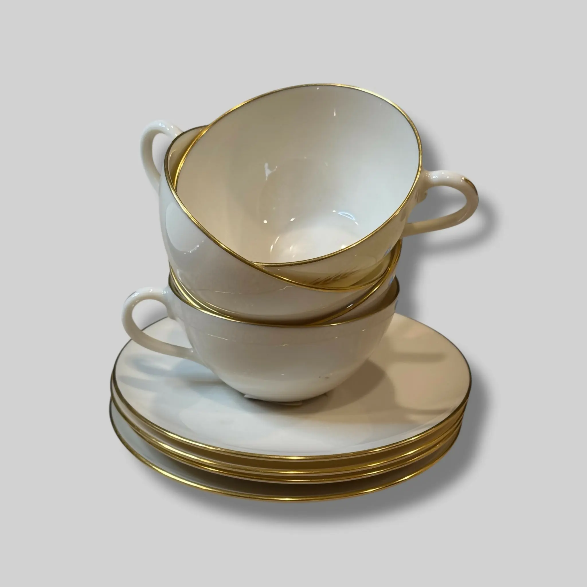 Wheat by Lenox | 6.25” Salad Plate & Tea Cup Set | Vintage China