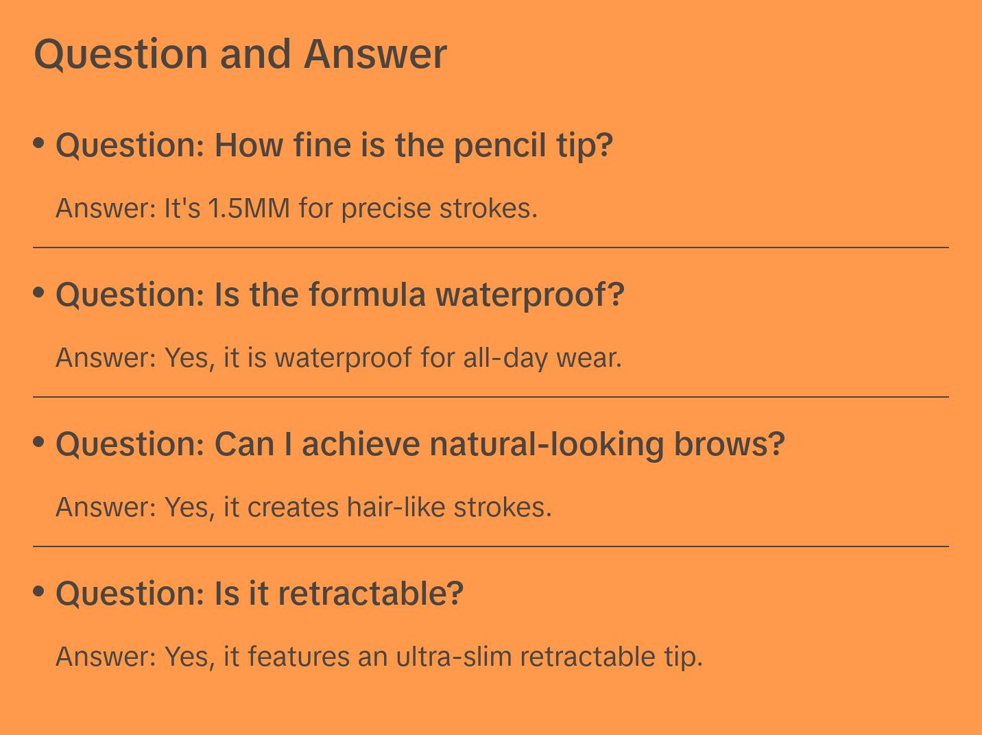 Moira Precision Brow Pencil