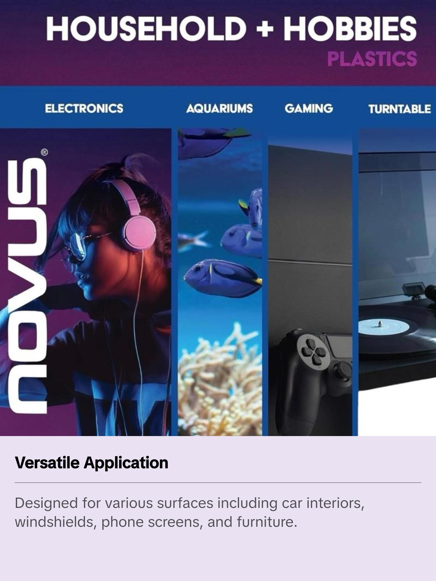 NOVUS Plastic Scratch Remover Kit – 3-Step Polish & Repair System for Acrylic, Plexiglass, & Plastic Surfaces – Fine & Heavy Scratch Remover – Shine & Restore – 2oz Bottles & Polish Mates NOVUS Plastic Scratch Remover Kit – 3-Step Polish & Repair System for Acrylic, Plexiglass, & Plastic Surfaces – Fine & Heavy Scratch Remover – Shine & Restore – 2oz Bottles & Polish Mates