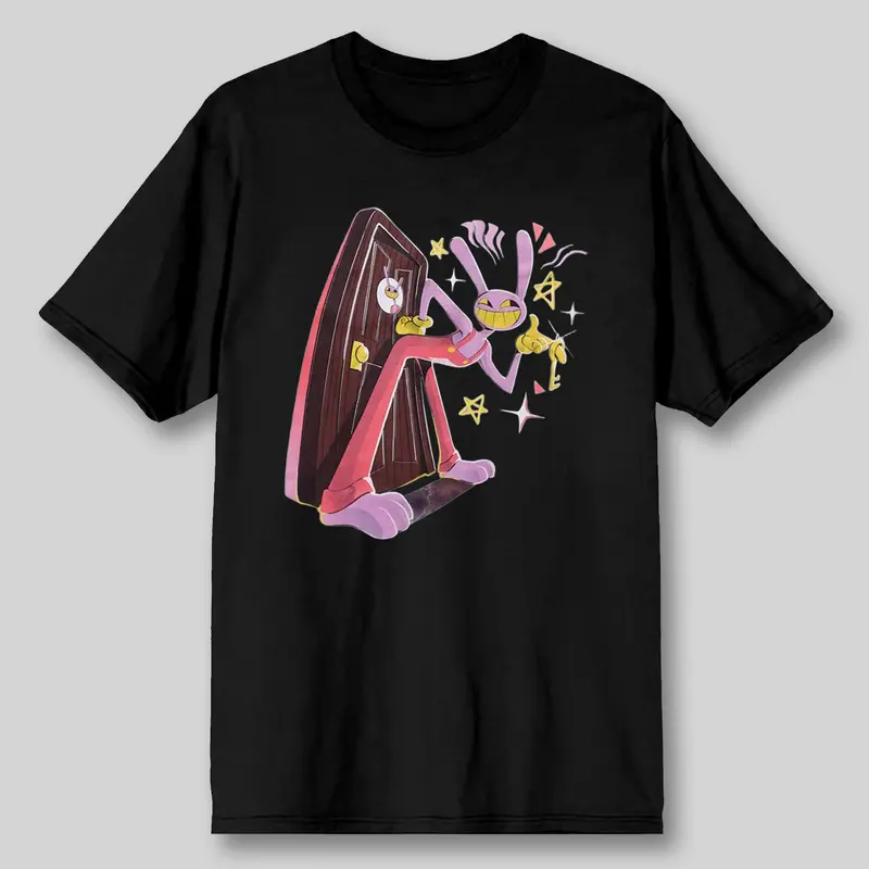 circus ファンクラブ Tシャツ Jax x Pomni TADC Jester Graphic Tee - Funny Oversized Graphic