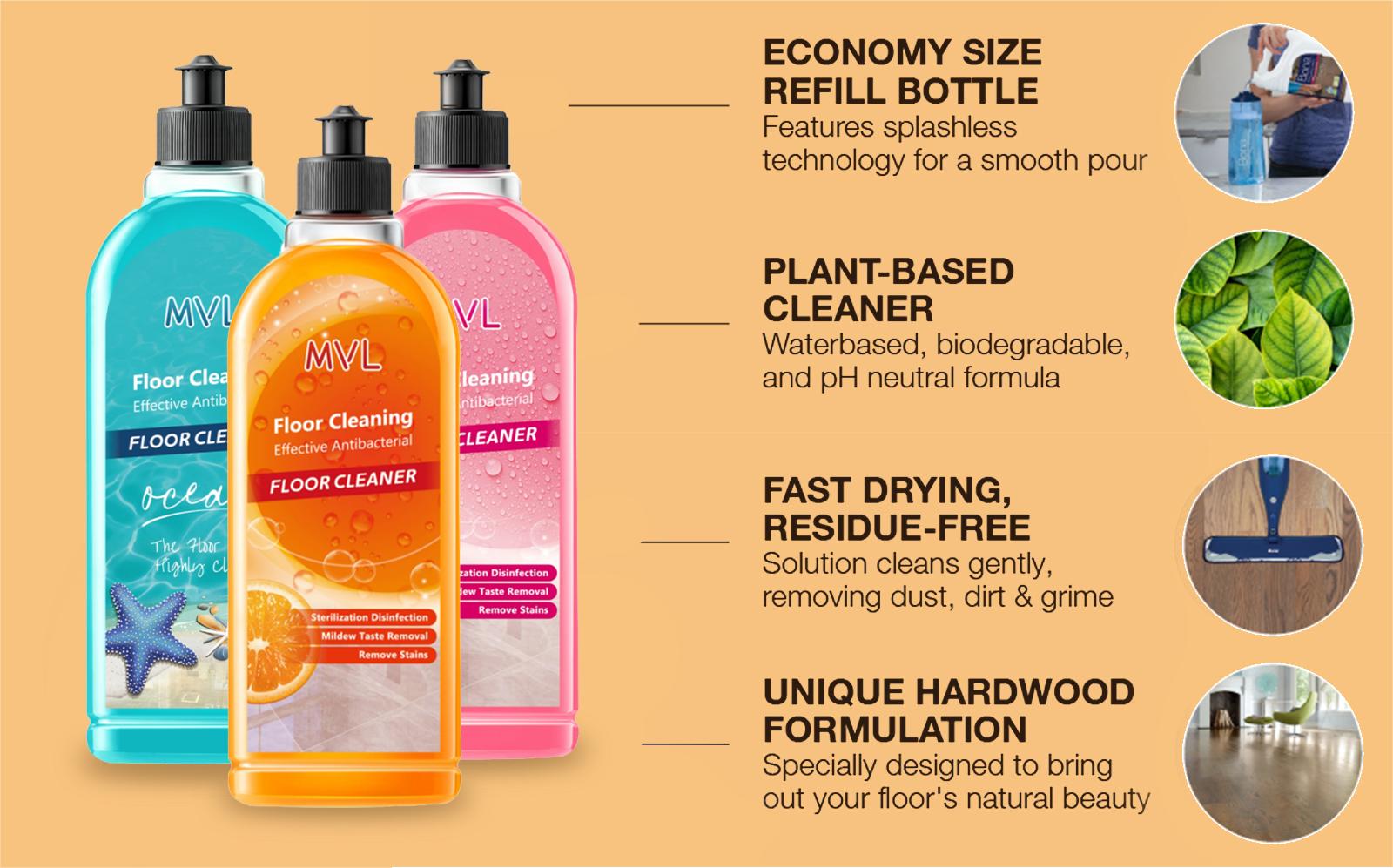 【Liapu】Floor Cleaner,Clean and fresh, antibacterial and disinfectant.