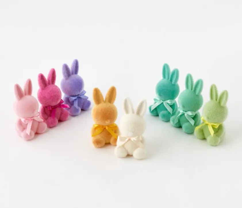 Medium Flocked Bunny