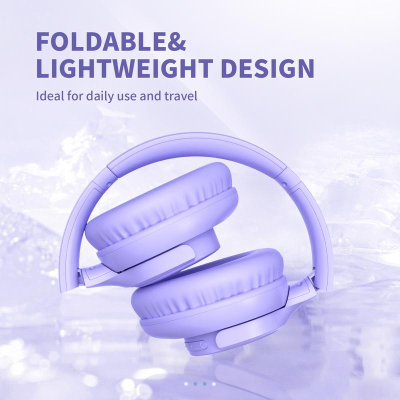 Over-Ear Headphones With Microphone, Lightweight Foldable & Portable Stereo Bass Headphones, Hands-Free Calling, Ideal For Gaming & PC & Mobile Phones Use, Foldable Headphones Black Audio  #TikTokShopHolidayHaul