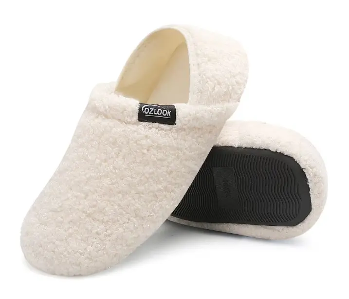 Women's Cozy Foldable Heel Slippers - Lightweight, Non-Slip Slip-On Slides, Portable Warm Barefoot Footwear, Indoor/Outdoor Use for Bedroom Travel