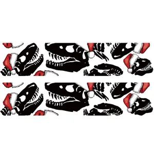 Christmas Dinosaur Tattoo Bracelet for Kids - Santa Saurus Temporary Tattoo Bands