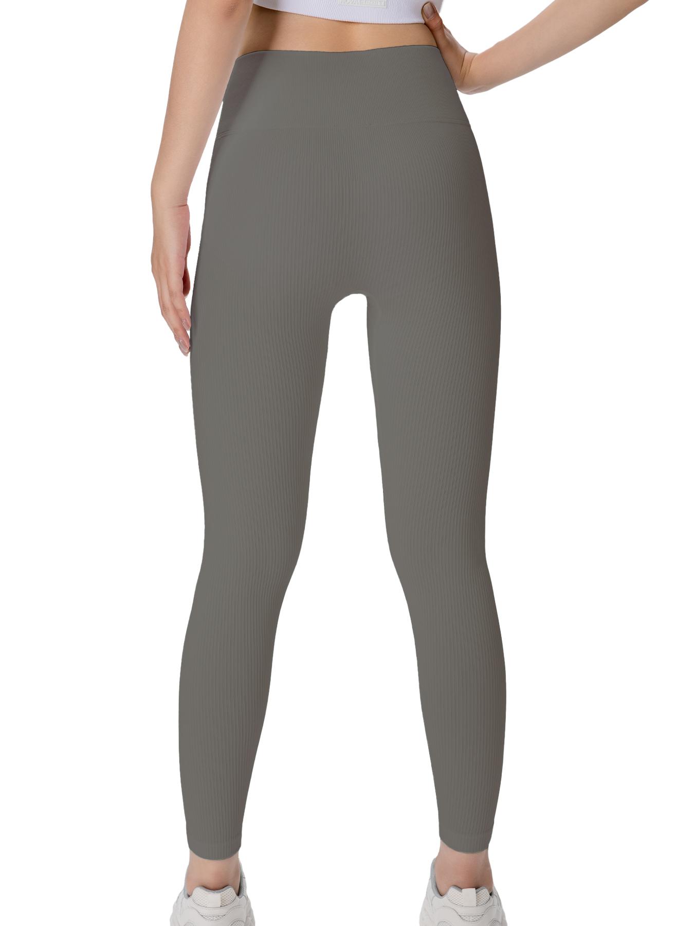 SUOVADUN ZDNS2 Women's High-Waist Seamless Yoga Leggings Thick Tummy Control Workout Pants for Gym & Running Minimalist Basic Bottoms   yoga pants for women Zdns2-White Womenswear Fitness Tights Comfy Breathable Hip Lifting Stretchy