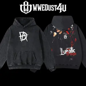 WWEDust4U Dean Ambrose Lunatic Fringe Hoodie Oversized Pre-washed 100% Cotton Limited Edition US-made for Streetwear Lovers Classic Fit Premium