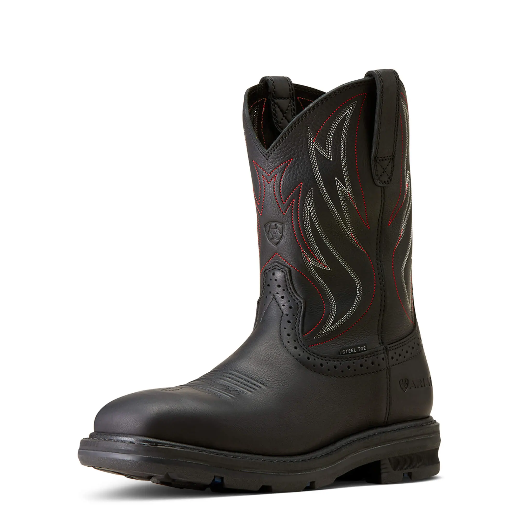 Men's Sierra Shock Shield Wide Square Toe Steel Work Boots