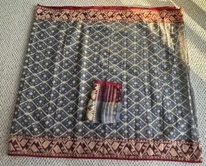Bengal Handloom Jamdani GREY AND MAROON