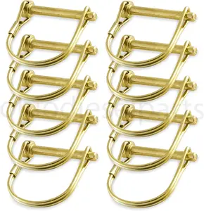 PTO Round Shaft Locking Trailer Hitch Pin 1/4" x 1-1/2" (Pack of 10)