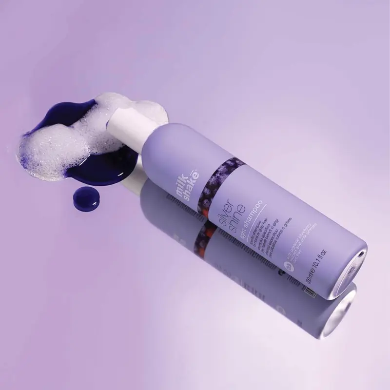 milk_shake Silver Shine Light Purple Shampoo for Blonde Hair - Blonde Toner for Brassy Hair