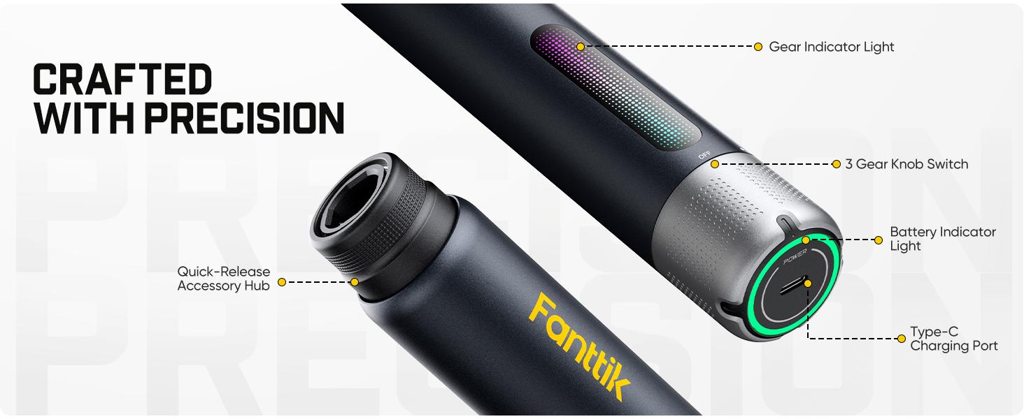 Fanttik P10 Pro Mini Car Buffer Polisher, 4000mAh Cordless Rotary Car Polisher Waxer, 2 Inch/3 Inch, 3 Variable Speed 300-950 RPM Car Detailing Kit for Polishing, Sanding, Waxing and Cleaning