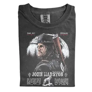 The John Marston Red Dead Redemption Comfort Color Shirt, Vintage Cowboy Shirt, Western Game Shirt, Gift for Men, Gift for Women, Crew Neck T-shirt, Trending T-shirt