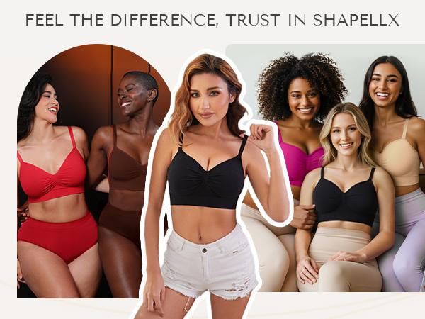 Shapellx Bare Essentials Skin Flow Smooth Unlined Wireless Bra