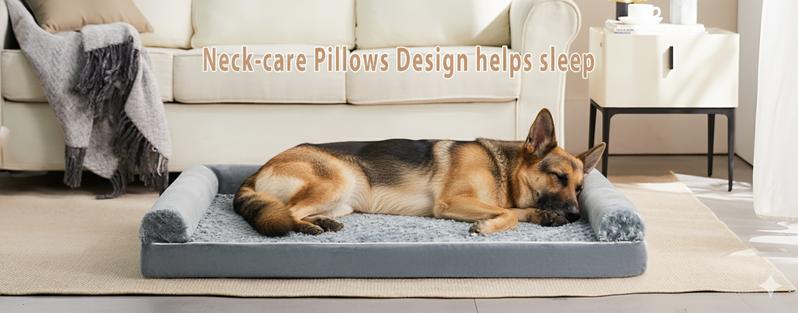 XXXL Warm Waterproof Dog Bed Cozy Pet Lounger for Large Dogs Soft Plush Material Orthopedic Support Removable Cover Non-Slip Bottom Extra Large Size