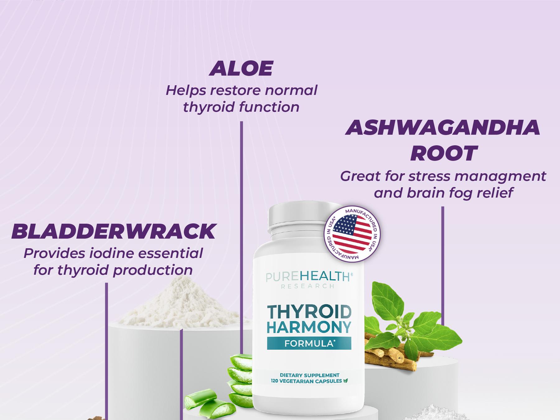 Optimize Your Thyroid Health & Hormone Balance with Thyroid Harmony Formula: The Natural Solution for Fatigue, Brain Fog & Weight Management  | 120 Capsules