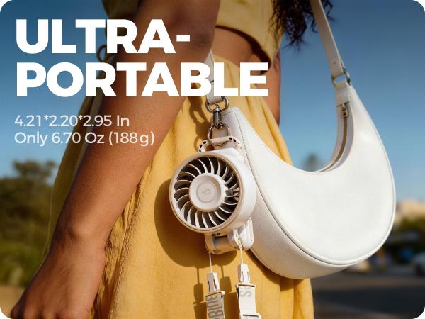 Diveblues Portable Handheld Turbo Fan, 100 Gear Wind, Battery Operated, Up to 15 Working Hours, 5 IN 1 Hand Fan with Air Turbo Tech Cooling Fan for Outdoor Activities, Travel, Working