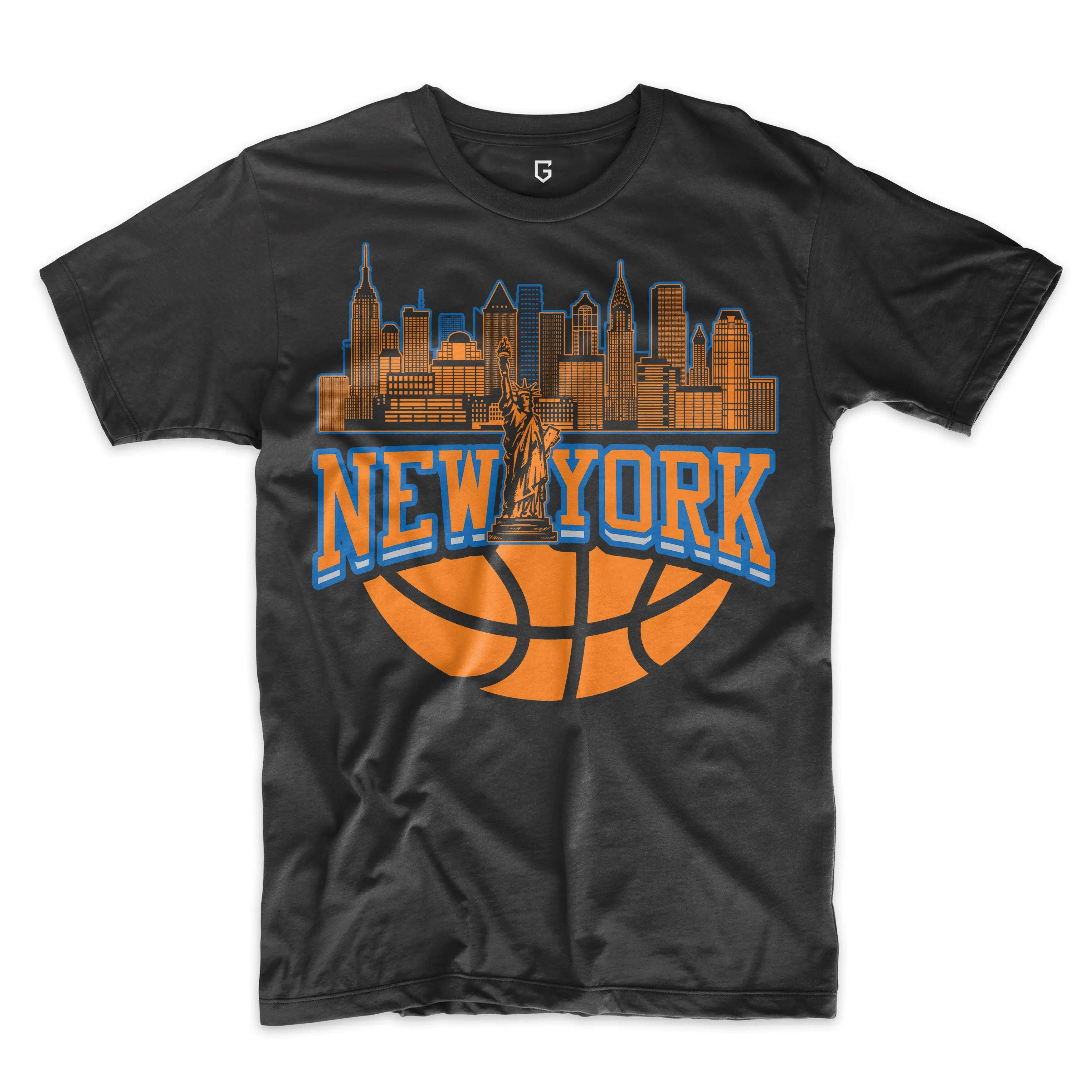 New York Knicks Basketball Skyline Men's T-Shirt