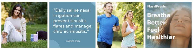 NasalFresh MD Dual Powered Nasal Irrigator | Sinus Cleaner with Rinse and Suction | Fast Relief for Allergies Cold and Flu Congestion | Natural Drug Free Sinus Care Device