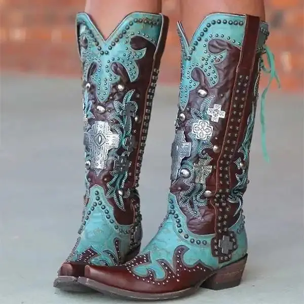 Double D Ranch Handmade Old Gringo Ammunition Turquoise Boots