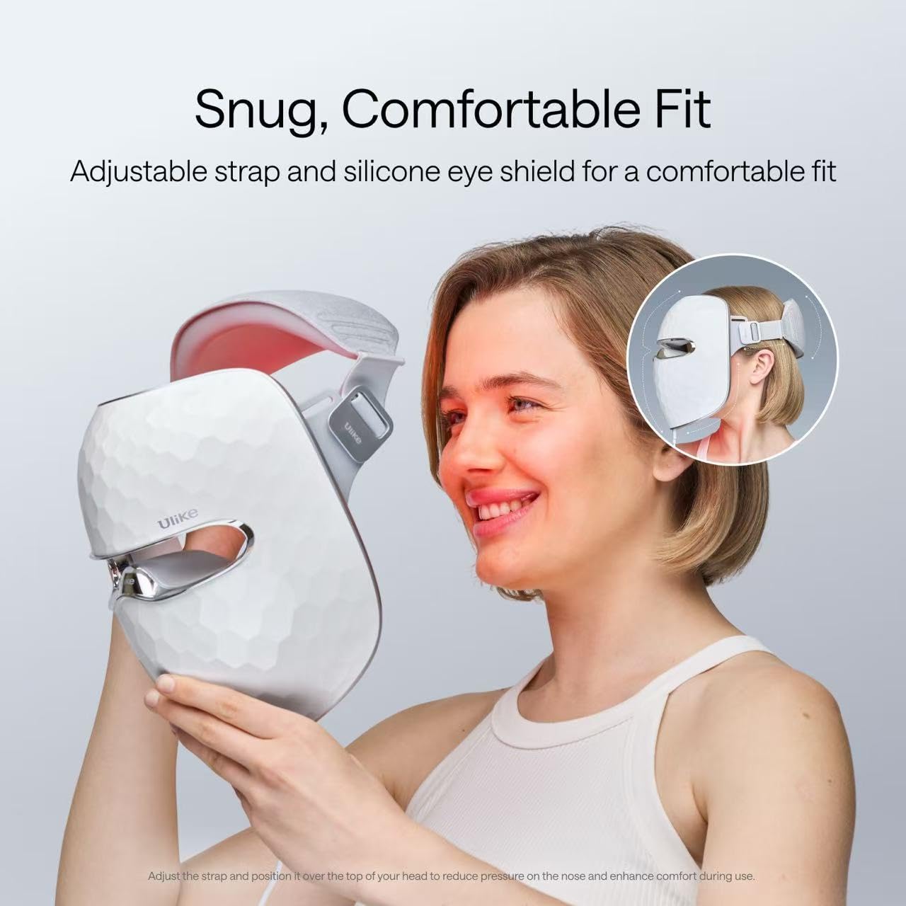 Ulike Red Light Therapy for Face, 2-Year Warranty，ReGlow LED Light Therapy Facial Mask With Red, Blue, Yellow &Infrared Red Light, 4-in-1 Modes for Firming, Rejuvenation, Brightening & Clearing, 360°Mirror Reflection