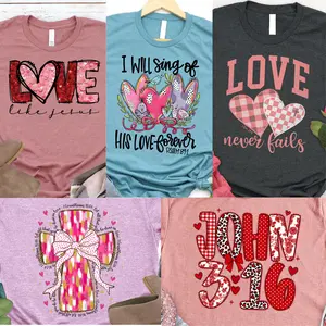 Love in Faith® Valentine’s Day Christian T-Shirt | Faith-Based Love Tee | Scripture Inspired Gift for Her or Him