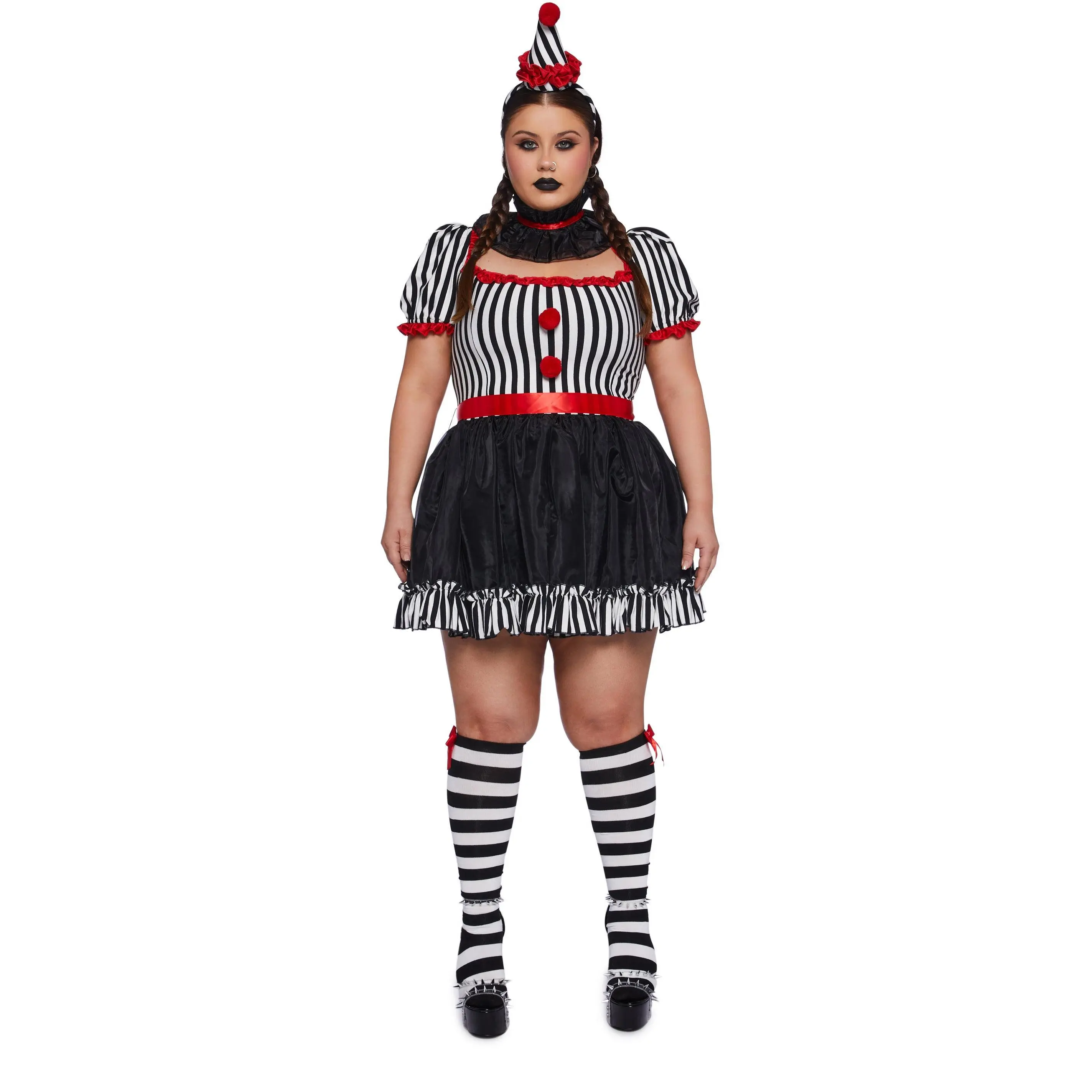Plus Carnival Clown Costume
