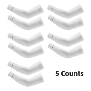 ROCKBROS 5 Counts Arm Sleeves, Cooling UV Sun Protection Sports Compression for Men/Women