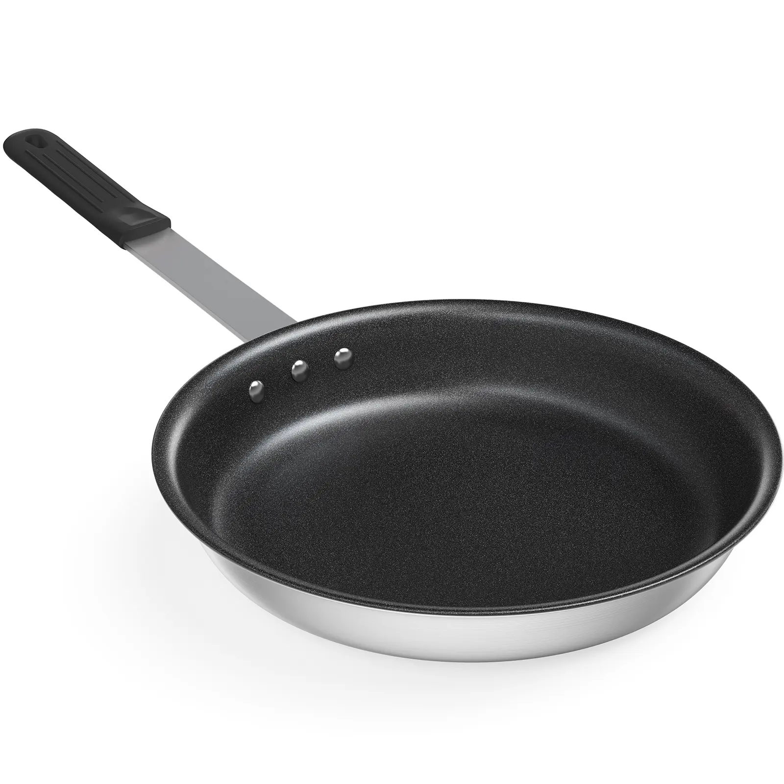 DUMOS Non stick Frying Pan, Heavy-Gauge Aluminum Pan with Stainless Steel Base & Handle, Ceramic Nonstick Skillet for Induction, Electric, Gas, Oven Safe