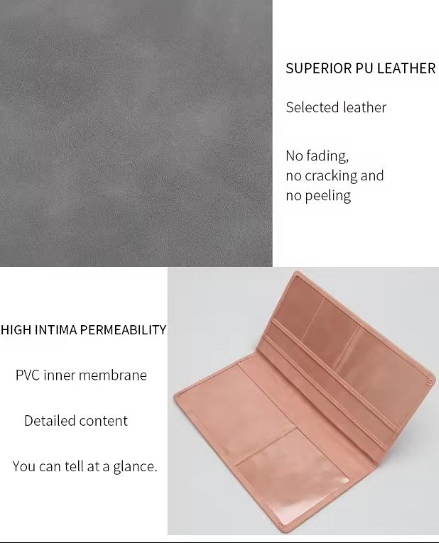 Car Registration and Insurance Holder, Car Organizer Premium Leather Registration and Insurance Card Holder,with Magnetic Shut for Cards, Essential Document, Driver License