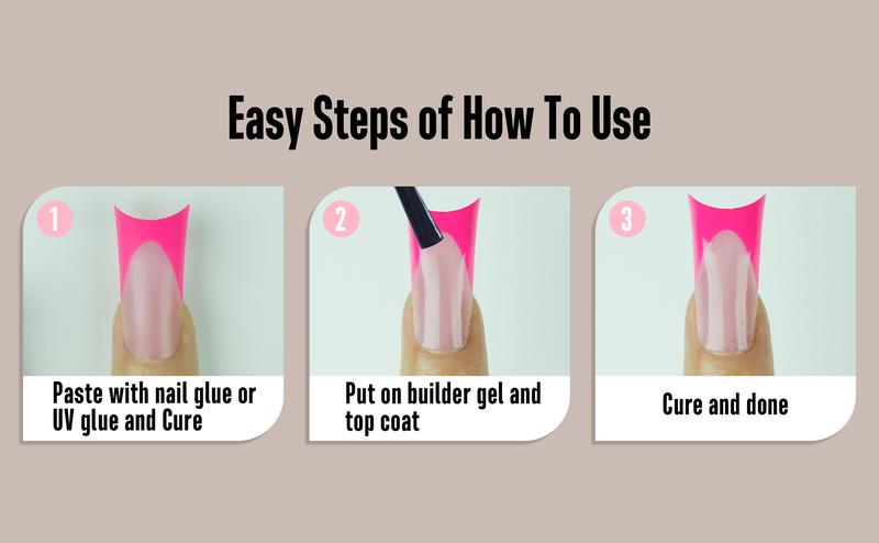 NOVO OVO French Tip Duck Feet Nail Tips 5 Mix Color Full Cover for Press on Acrylic with Moon Curve, Need Top Coat and Builder Gel, Thick Medim Soft Gel Fake False Nail Extension X 15 Sizes 150 Pcs【NO GLUE ,TOP COATAND LAMP INCLUDED】