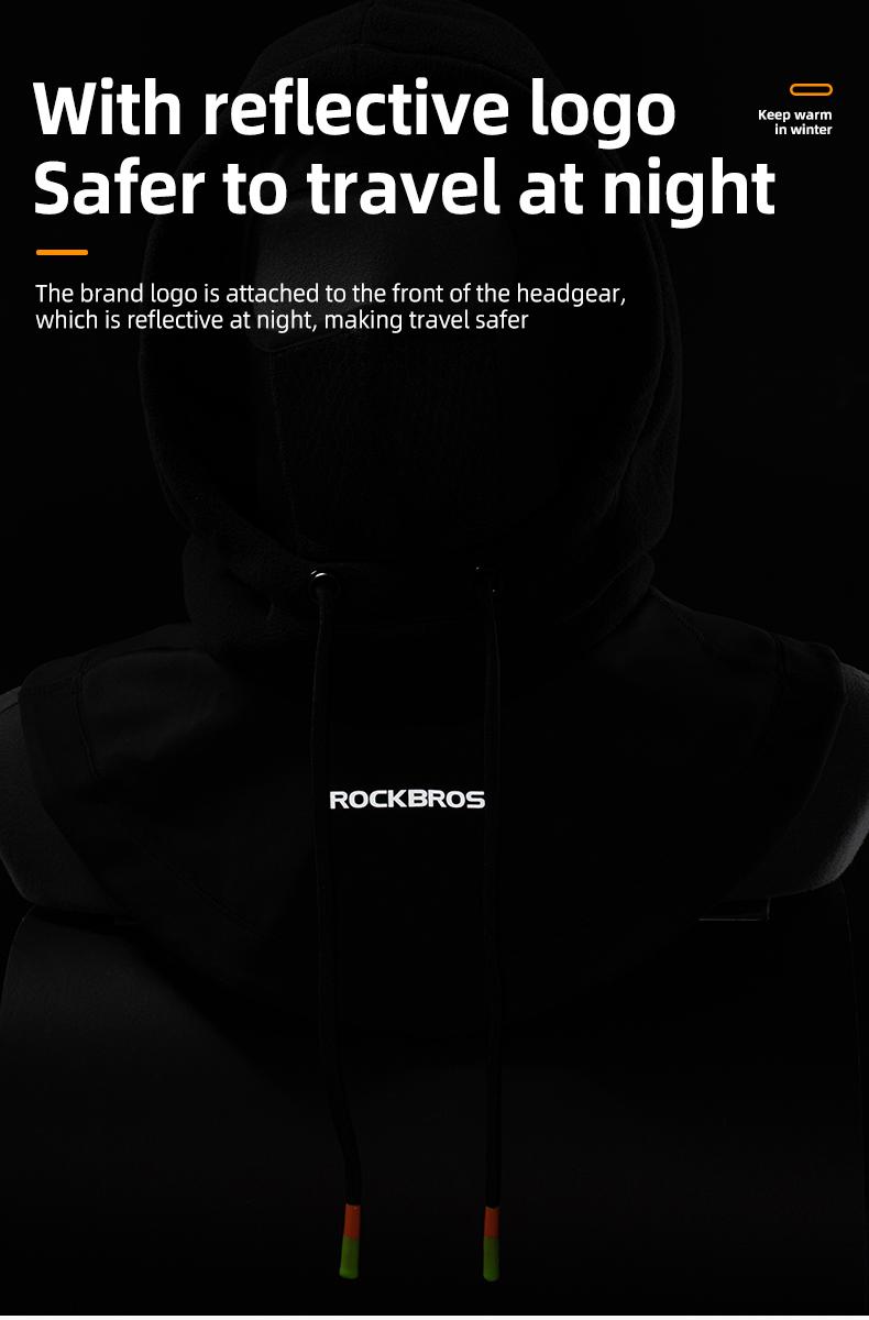 ROCKBROS Unisex Ski Mask for Men Women Winter Balaclava Thermal Fleece Water-resistant Windproof Breathable for Cold Weather