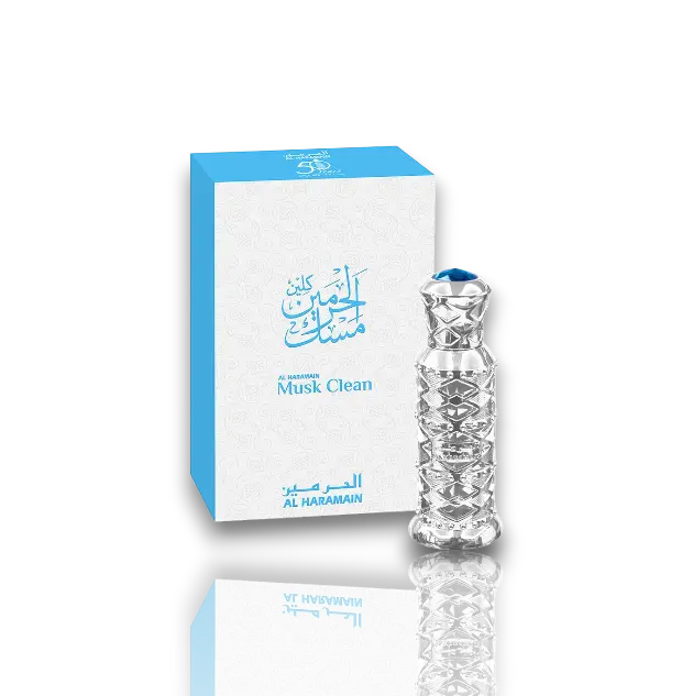 Al Haramain | Musk Clean | Unisex Fragrance | 12 ML | Concentrated Oil | Lavender - Amber & Peach