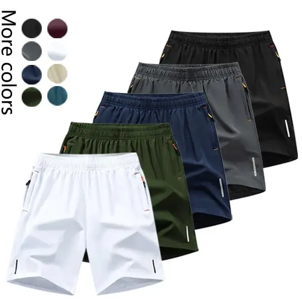 Men's 5-Pack Quick-Dry Athletic Shorts Fashionable Versatile Outdoor Casual Shorts