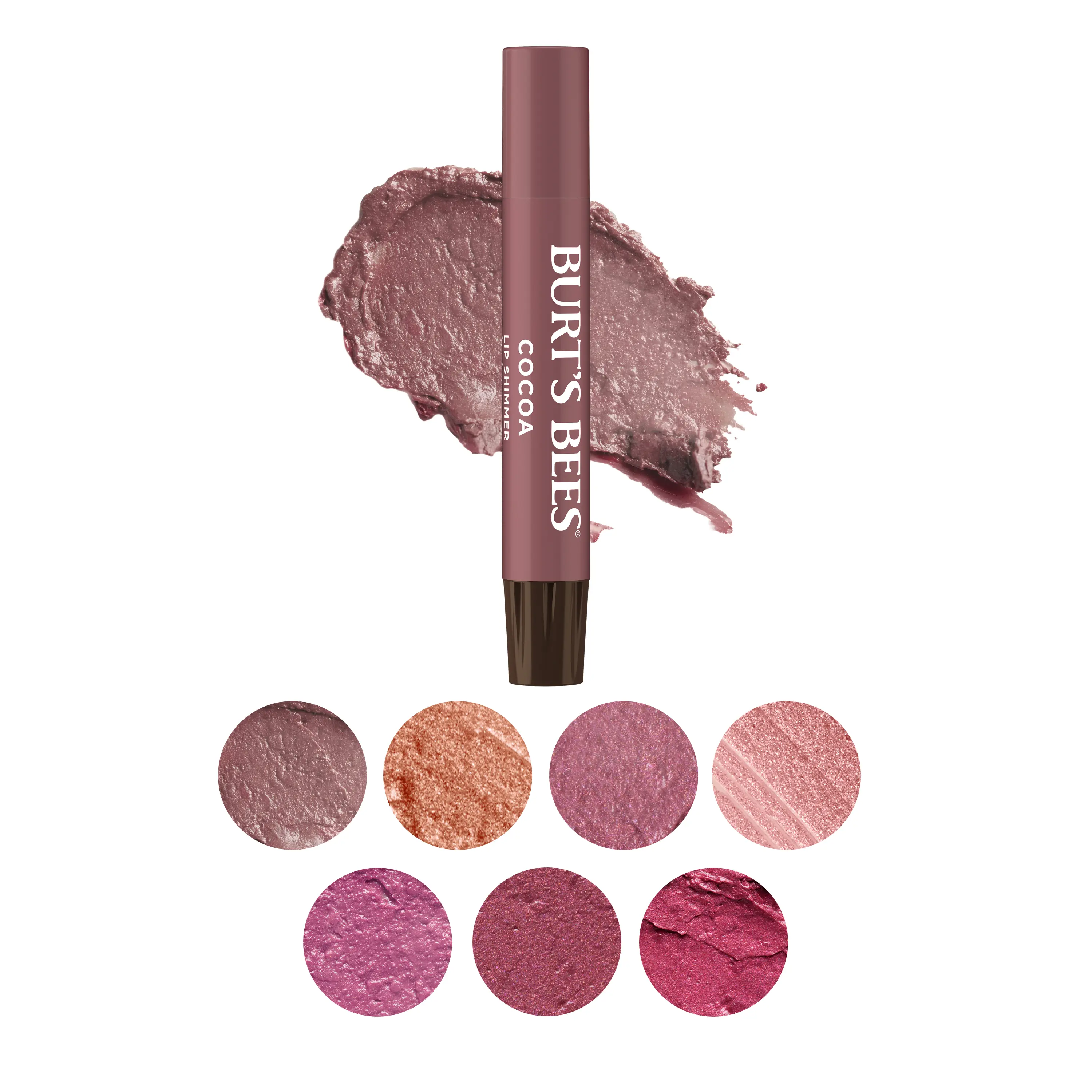 Burt's Bees 100% Natural Lip Shimmer with Peppermint Oil & Shea Butter | Moisturizing Lip Color with Vitamin E | Nourishing Lipstick