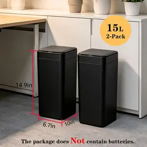 15L Eco-Friendly Automatic Motion Sensor Smart Induction Bin - Waterproof, Space-Saving Multifunctional Home Care Essential for Office, Bedroom Indoor Scenes