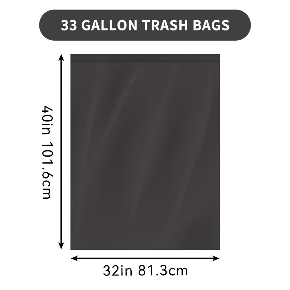 260 Bags 13 Gallon Disposable Large Garbage Bags SPuncture Tear Resistant Trash Bags, 33Gallon Capacity, Large Mutipurpose Cleaning Supplies For industial, Garden, Home, AndCommerÃal Use - Durable, Leak-Proof, And Éasy To Use