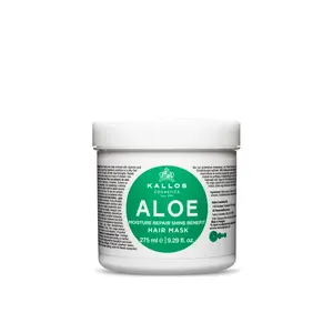 Aloe Vera Hair Mask - Lightweight Deep Hydration - Kallos KJMN - For Dry Fine Normal Hair - No Heavy Residue - Under $15