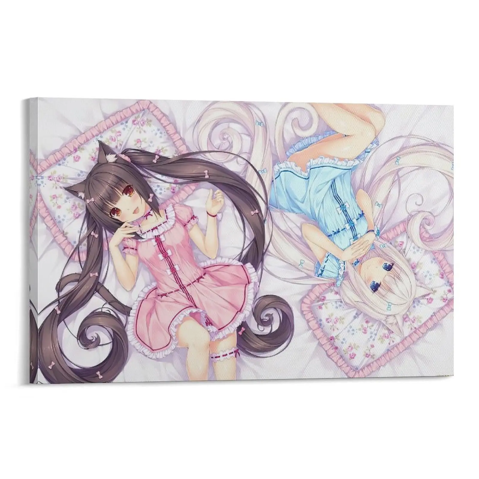 Nekoparas Anime Poster. Kawaiis Kids' Room Decor. Canvas Wall Art Print. Cute Anime Decoration. Canvas Poster Bedroom Decor Sports Landscape Office Room Decor Gift Frames Ornaments anime manga art print Artistic Photo Frame-.
