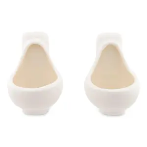 Urinal 1-Ounce Sculpted Ceramic Shot Glasses | Set of 2