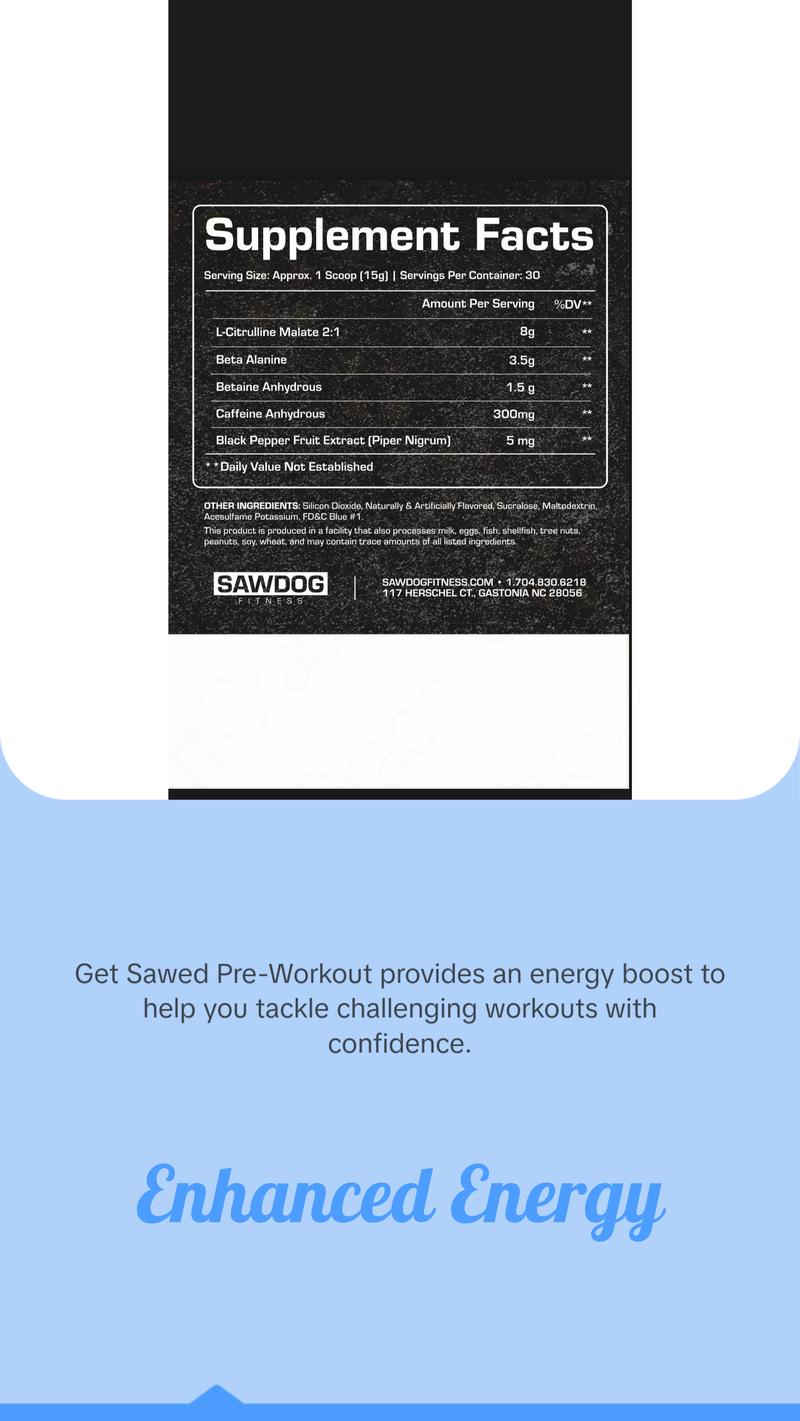 Get Sawed Pre-Workout Get Sawed Pre-Workout
