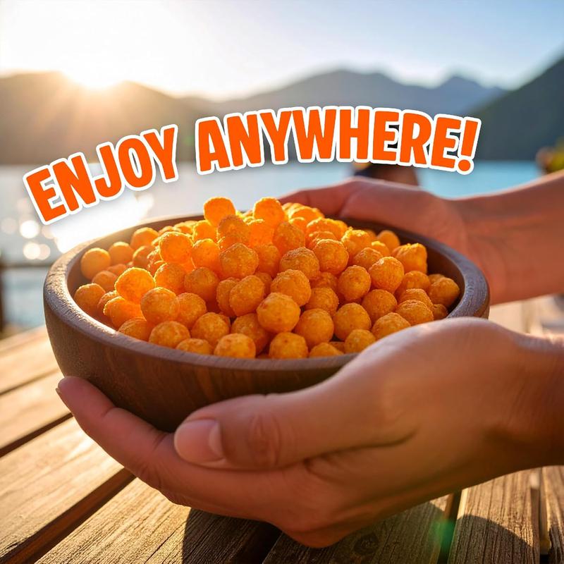 Protein Puffs - (Nacho Cheese), Keto Friendly, Low Carb Snack (300g, 21g Protein, 2g Net Carbs, High Protein, Healthy Crunchy Snack).