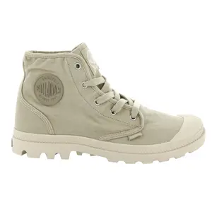 Palladium Womens Pampa Hi Round Toe Lace Up Casual Boots Ankle Low Heel 1-2" - Green