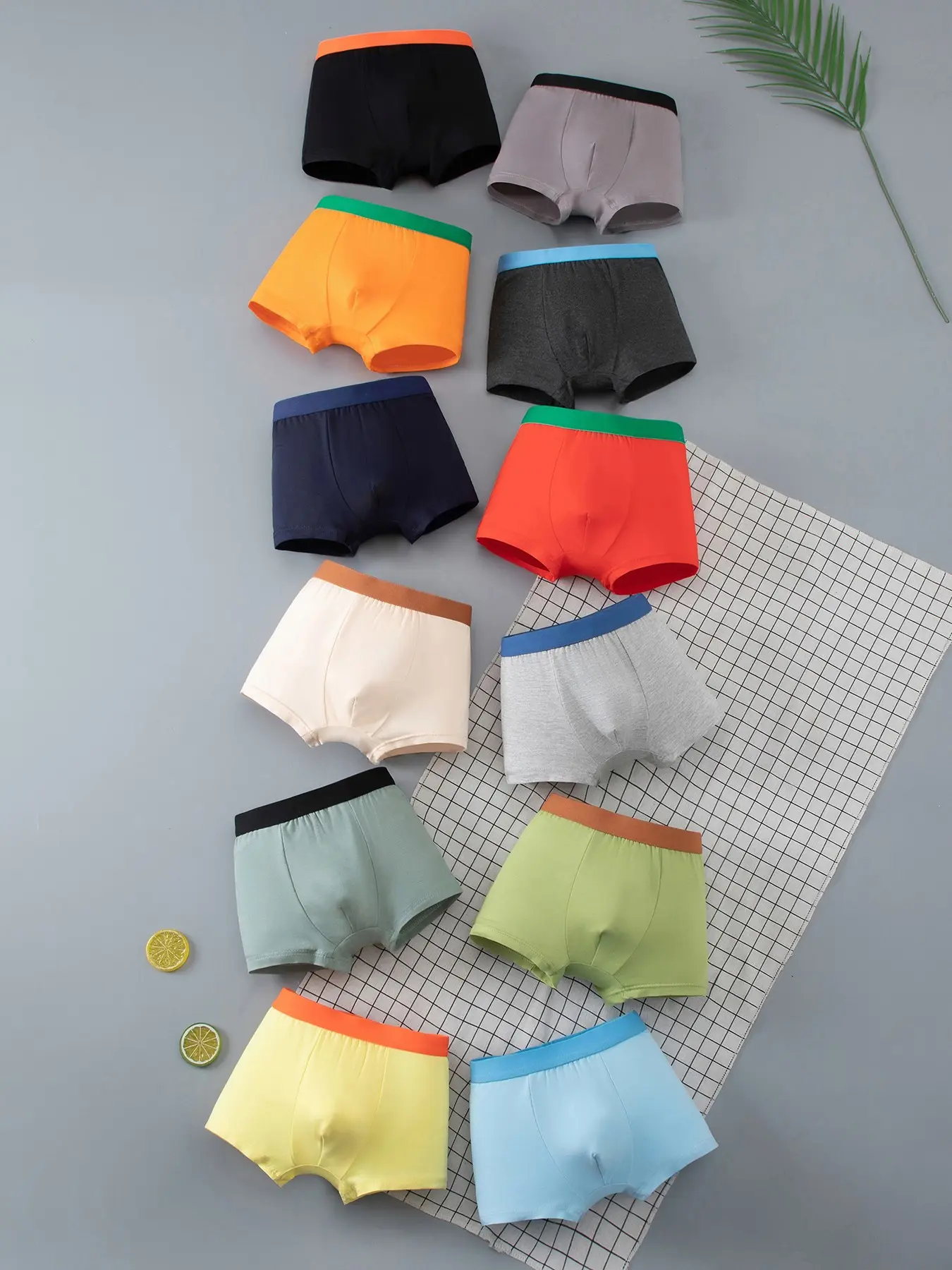 12-Pack Solid Color Kids All Season Casual Youth Underwear, Soft and Comfortable, Cute Style, Multiple Colors Available, Ideal for Daily Wear