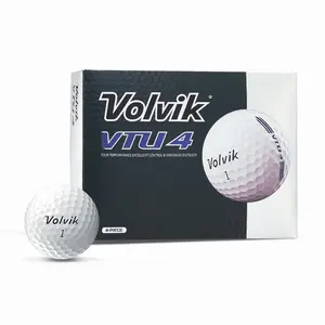 Volvik VTU4 Golf Balls - Tour Urethane 4White Carbon Power Dual Core for Maximum Energy Transfer & Explosive Distance