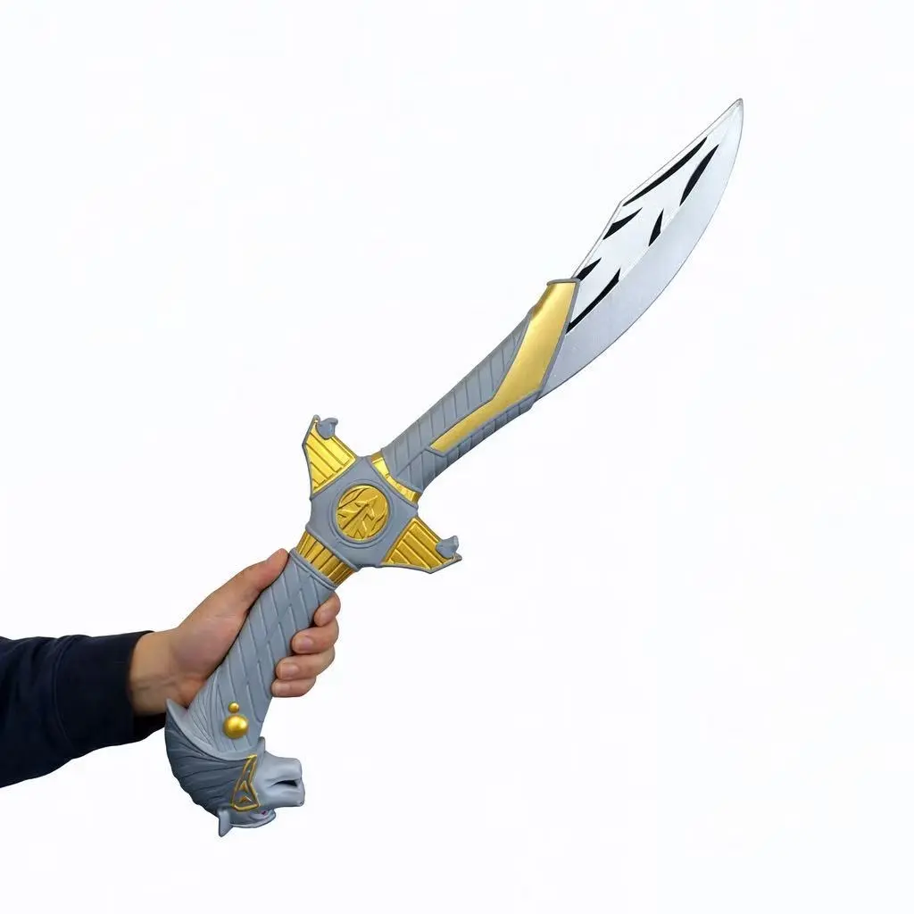 Kinstore Power Fantasy Ranger Red Lighting PU Foam Sword Black PU
