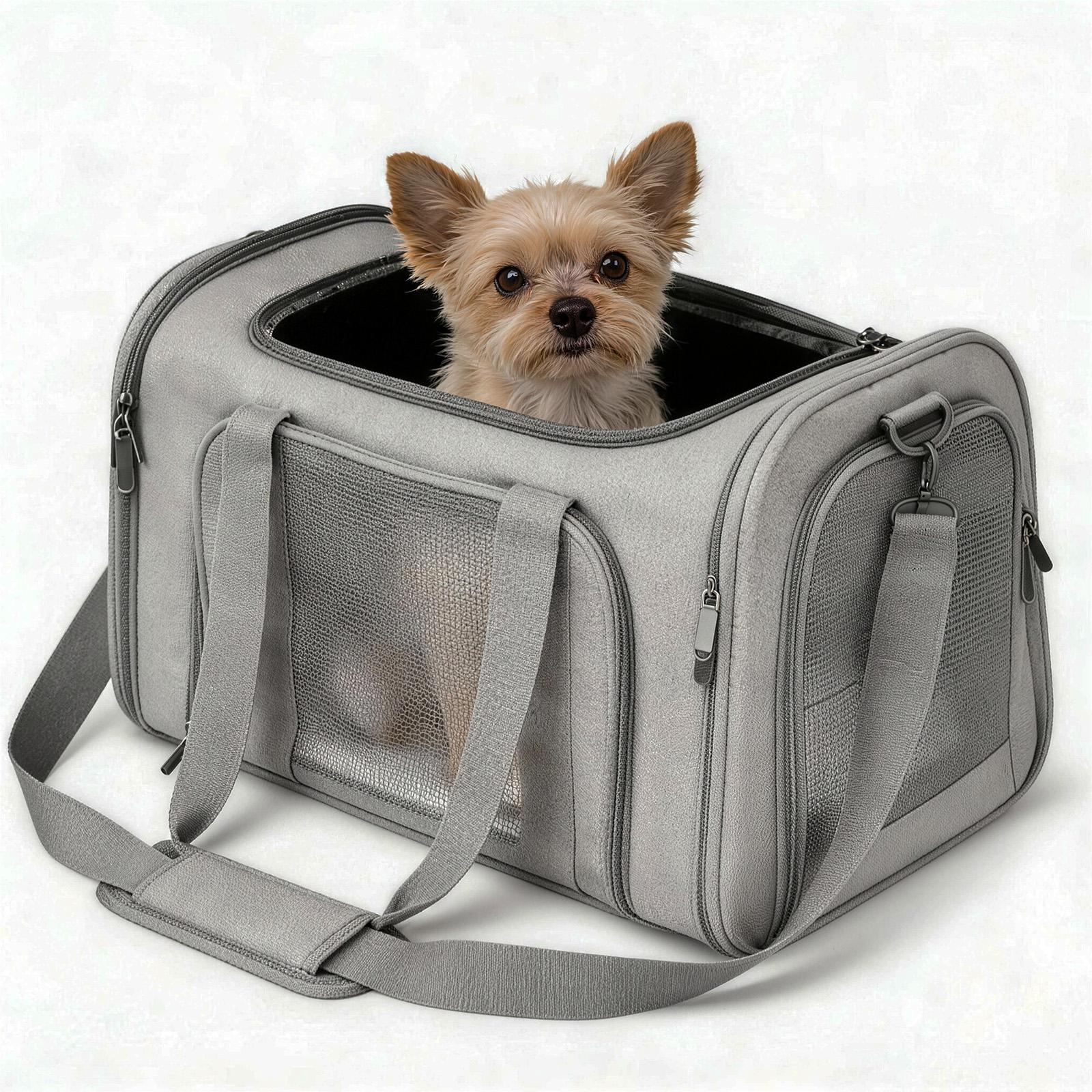 COZPAW Large Cat Carriers Dog Carrier Pet Carrier for Large Cats Dogs Puppies up to 25Lbs, Big Dog Carrier Soft Sided, Collapsible Travel Puppy Carrier - Large