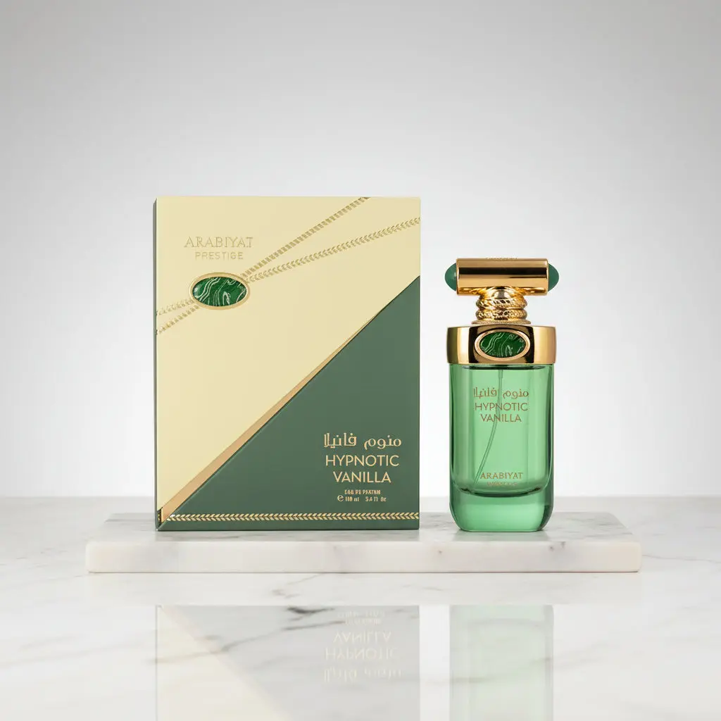 Arabiyat Hypnotic Vanilla Eau De Parfum, Gourmand Citrus Women's Fragrance with Jasmine and Bergamot Notes, 100 ml (3.4 fl oz), Vanilla Perfume, Adults, Liquid, Confidence, Vanilla Scents