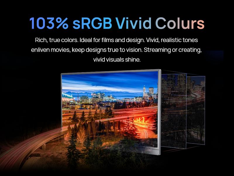 ARZOPA Portable Monitor 16.1"/17.3" FHD 1080P 60Hz/144Hz Laptop Screen Extender for PC Mac Xbox Switch PS5 iPhone IPS Display Computer Display HDR External Screen Game Workfromhome