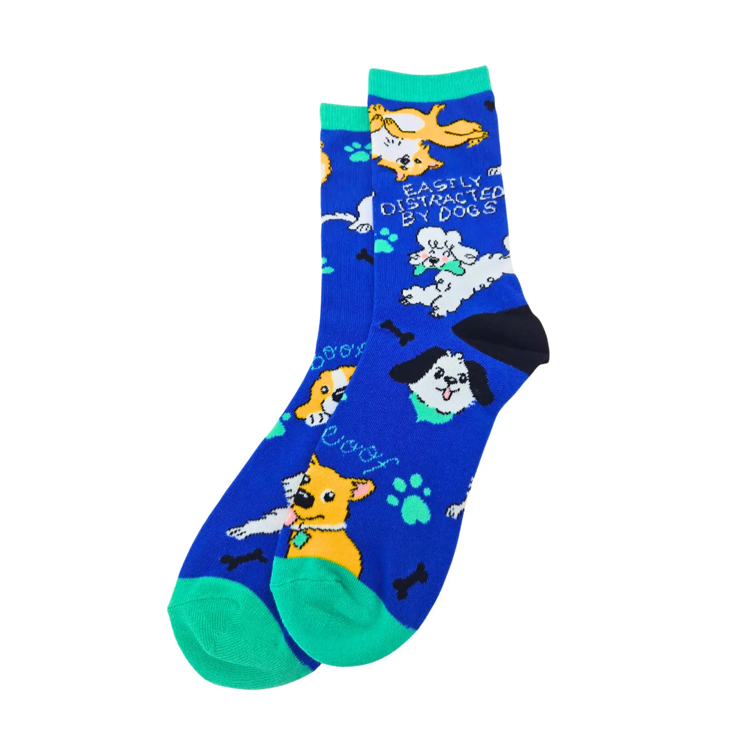 Easily Distracted By Dogs Socks - Silly Sockery